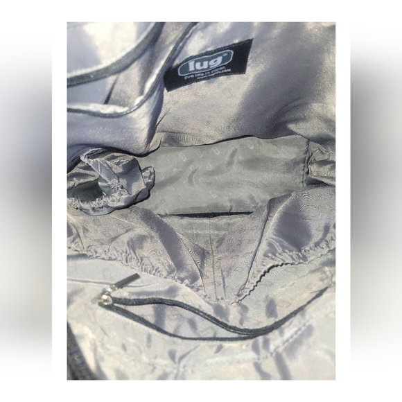 Lug Taxicab Black Pattern Quilted Purse Travel Storage Pockets Diaper Tote Bag - Picture 5 of 13